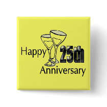 25th Wedding Anniversary Buttons by wedding_anniversary 25th Wedding Anniversary Buttons