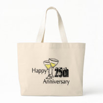 25th Wedding Anniversary Gifts Canvas Bags