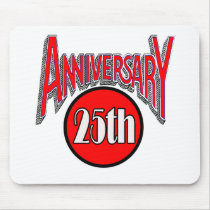 25th Wedding Anniversary Gifts Mousepads