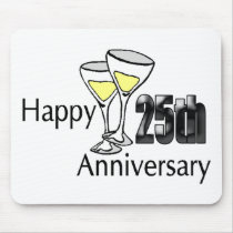 25th Wedding Anniversary Gifts Mouse Pads