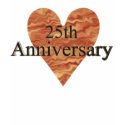 25th Wedding Anniversary Gifts t-shirts