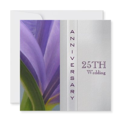 25th Wedding Anniversary Invitation