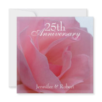 25th Wedding Anniversary Invitation