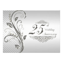 25th Wedding Anniversary Invitation