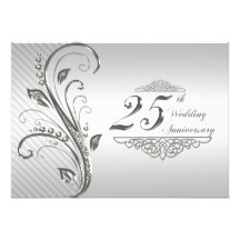 25th Wedding Anniversary Invitation
