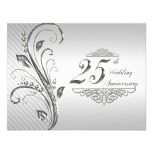 25th Wedding Anniversary Invitation