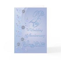 25th Wedding Anniversary Invitation Card by moonlake 25th Wedding Anniversary Invitation Card