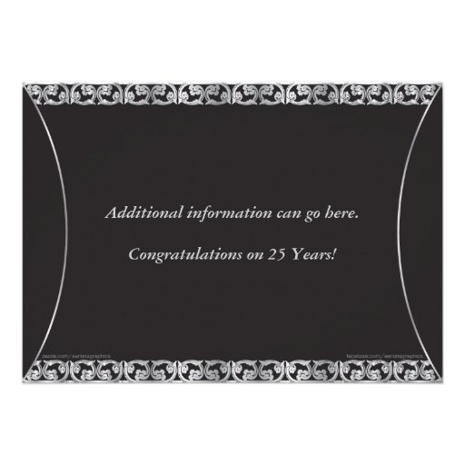 25th Wedding Anniversary Invitations