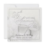 25th Wedding Anniversary Invitations - Square