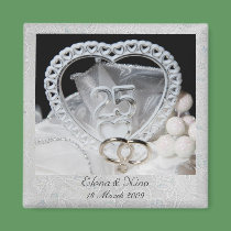 25th Wedding Anniversary Magnet by elenaind 25th Wedding Anniversary Magnet