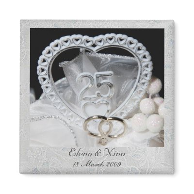 25th Wedding Anniversary Magnet by elenaind