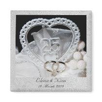 25th Wedding Anniversary Magnet by elenaind 25th Wedding Anniversary Magnet