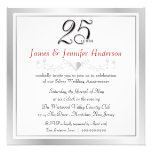 25th Wedding Anniversary Party Invitations