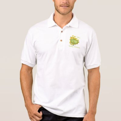 25th Wedding Anniversary Party Wildflower Hearts Polo Shirts