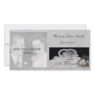 25th Wedding Anniversary Photo Card photocard