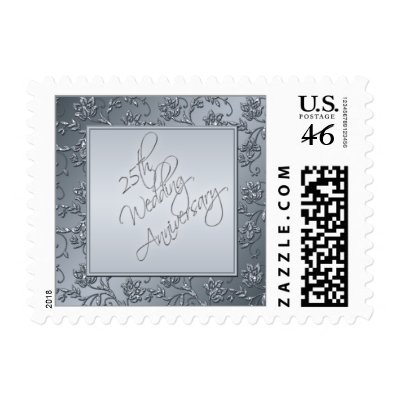 25th Wedding Anniversary Postage