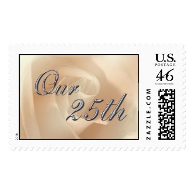25th Wedding Anniversary Postage