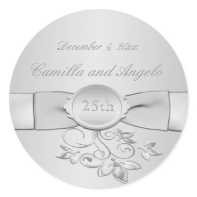 25th Wedding Anniversary Sticker by NiteOwlStudio