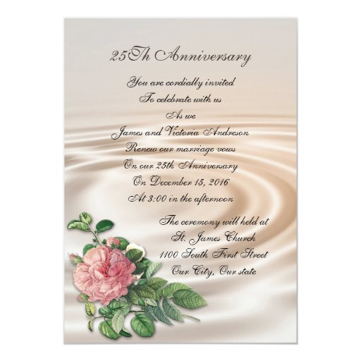 25th-wedding-anniversary-vow-renewal-pink-rose-card-zazzle