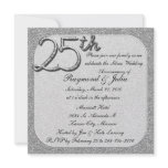 25thSilver  Anniversary Party Invitation