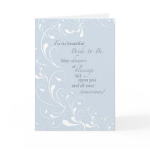 2600 Bridal Shower Swirls Congratulations Greeting Cards