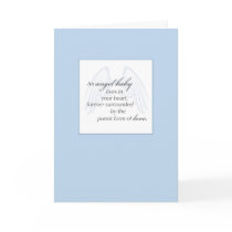 2652 Angel Baby Wings Blue Sympathy Cards