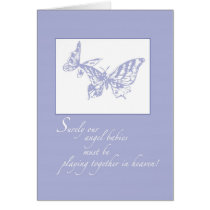 2672 Loss of Baby Support Butterflies Greeting Cards
