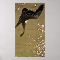 26. 芦雁図, 若冲 Wild Goose, Jakuchū, Japan Art Print