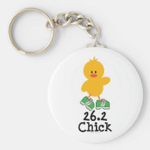 26.2 Chick Keychain