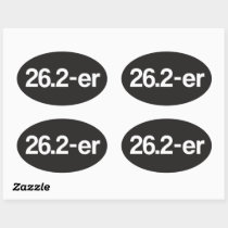 26.2-er or Marathoner Oval Stickers