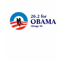 26.2 for Obama Chicago Marathon '08 t-shirts