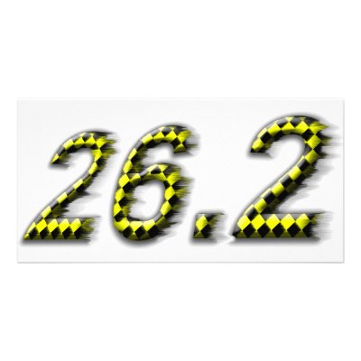 26.2  Just try to keep up! Custom Photo Card by Run2RunShop