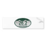 26.2 License oval Bumper Sticker