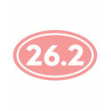 26.2 Marathon Oval Pink (#GEO3) t-shirts