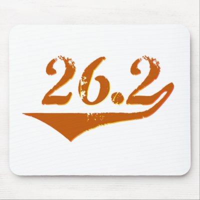26.2 Marathon Retro Mouse Pad by 262Tees