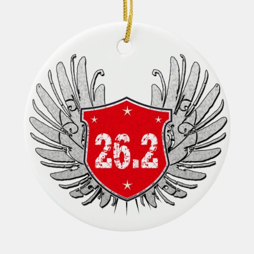 26 2 marathon shield ceramic ornament zazzle 26 2 marathon shield ceramic ornament zazzle