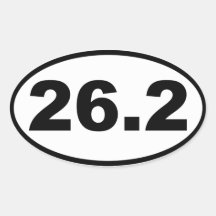 26.2 Marathon Stickers