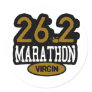 26.2 Marathon Virgin Round Stickers