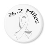 26.2 Miles Marathon Ribbon Lung Cancer Magnets