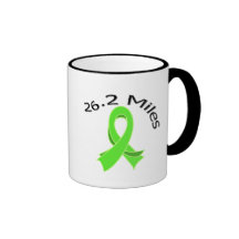 26.2 Miles Marathon Ribbon Lymphoma Coffee Mugs