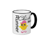26.2 Miles Marathon Runner Chick Coffee Mugs