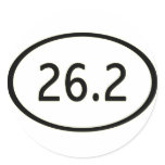 26.2 Miles Sticker