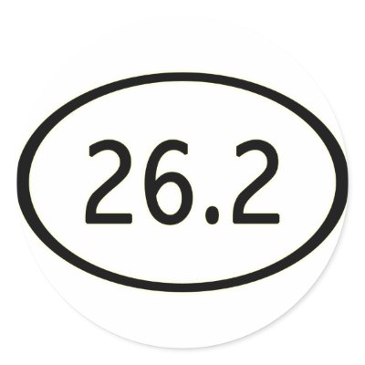 26.2 Miles Sticker by thehatch
