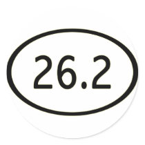 26.2 Miles Sticker