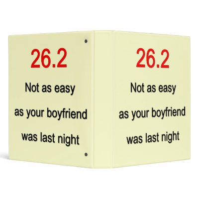 26.2 Not As Easy 3 Ring Binders by nowthatspunny