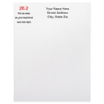 26.2 Not As Easy letterhead