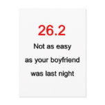 26.2 Not As Easy Postcard