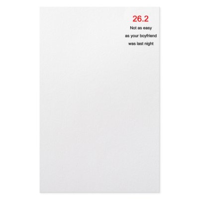 26.2 Not As Easy Personalized Stationery by nowthatspunny