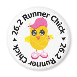 26.2 Runner Chick Refrigerator Magnets