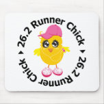 26.2 Runner Chick Mousepads